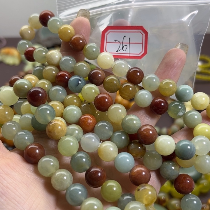 蛇纹石玉未镶嵌手链