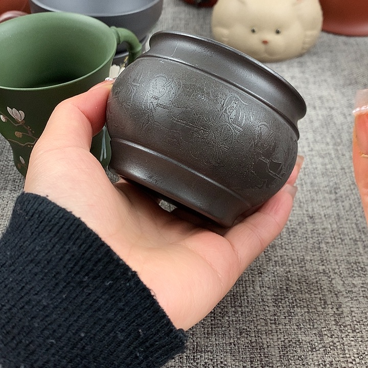 紫砂茶杯高端主人杯