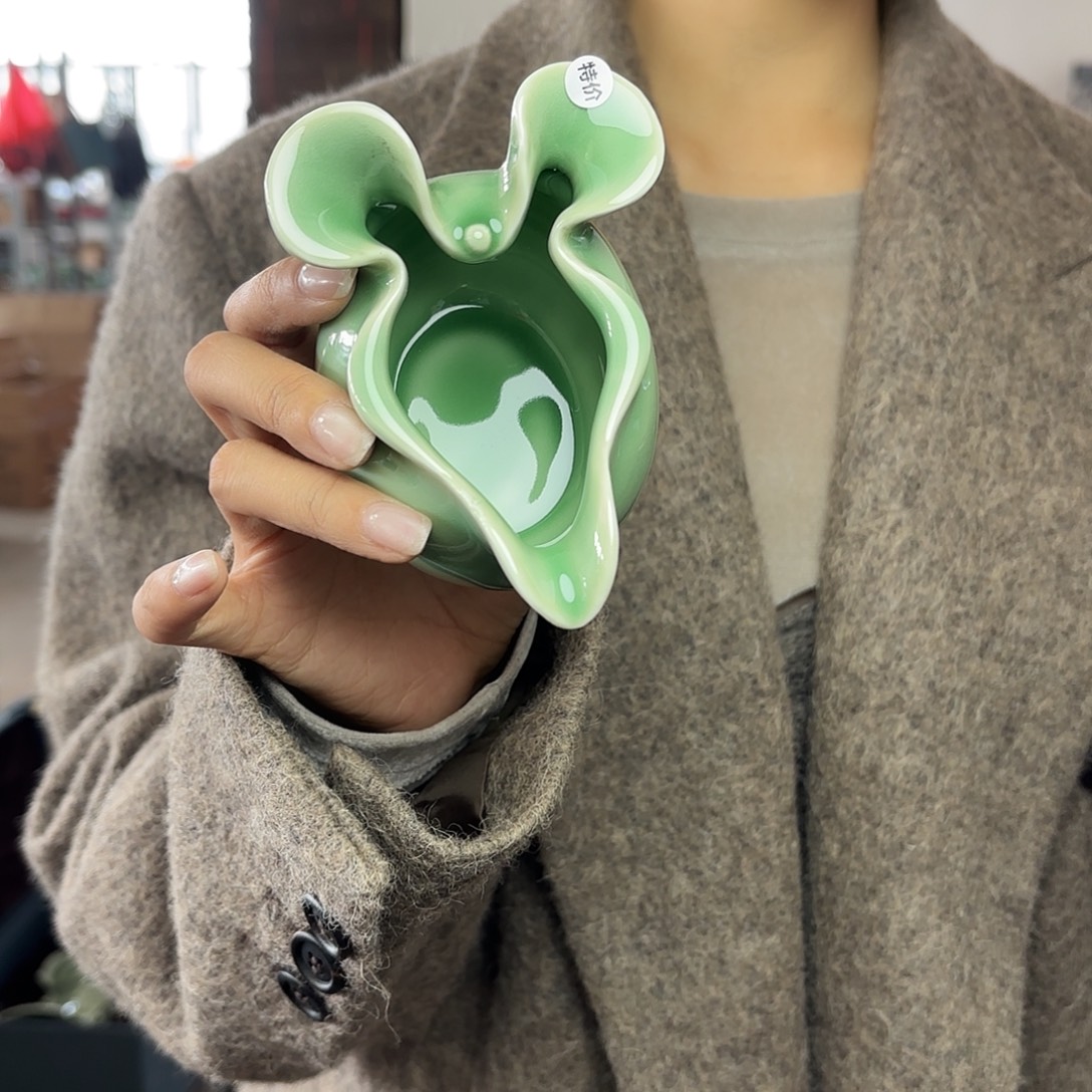 龙泉云间青瓷小米茶器