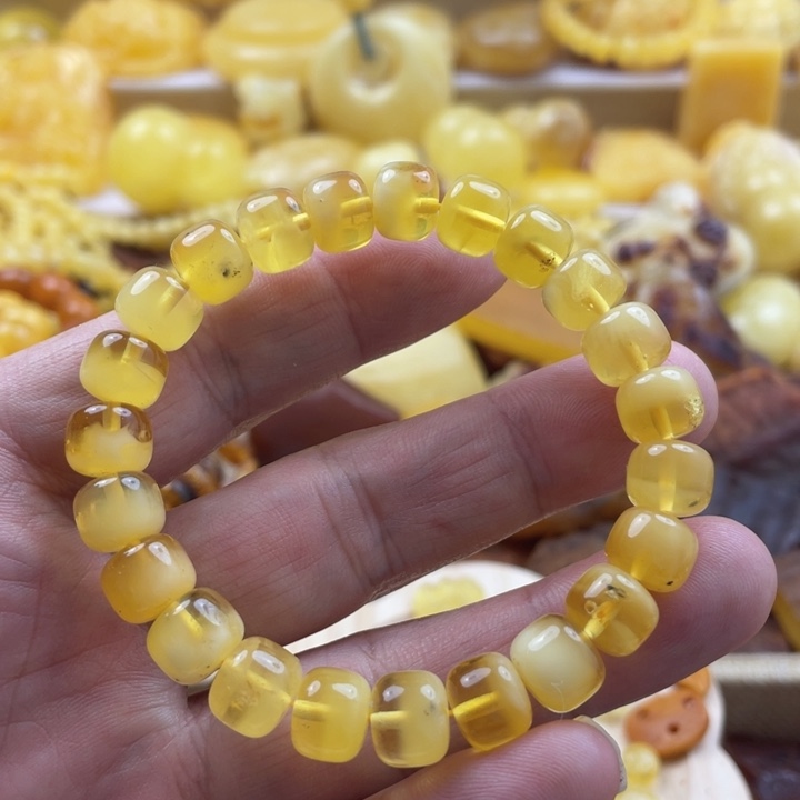 蜜蜡手串未镶嵌手串