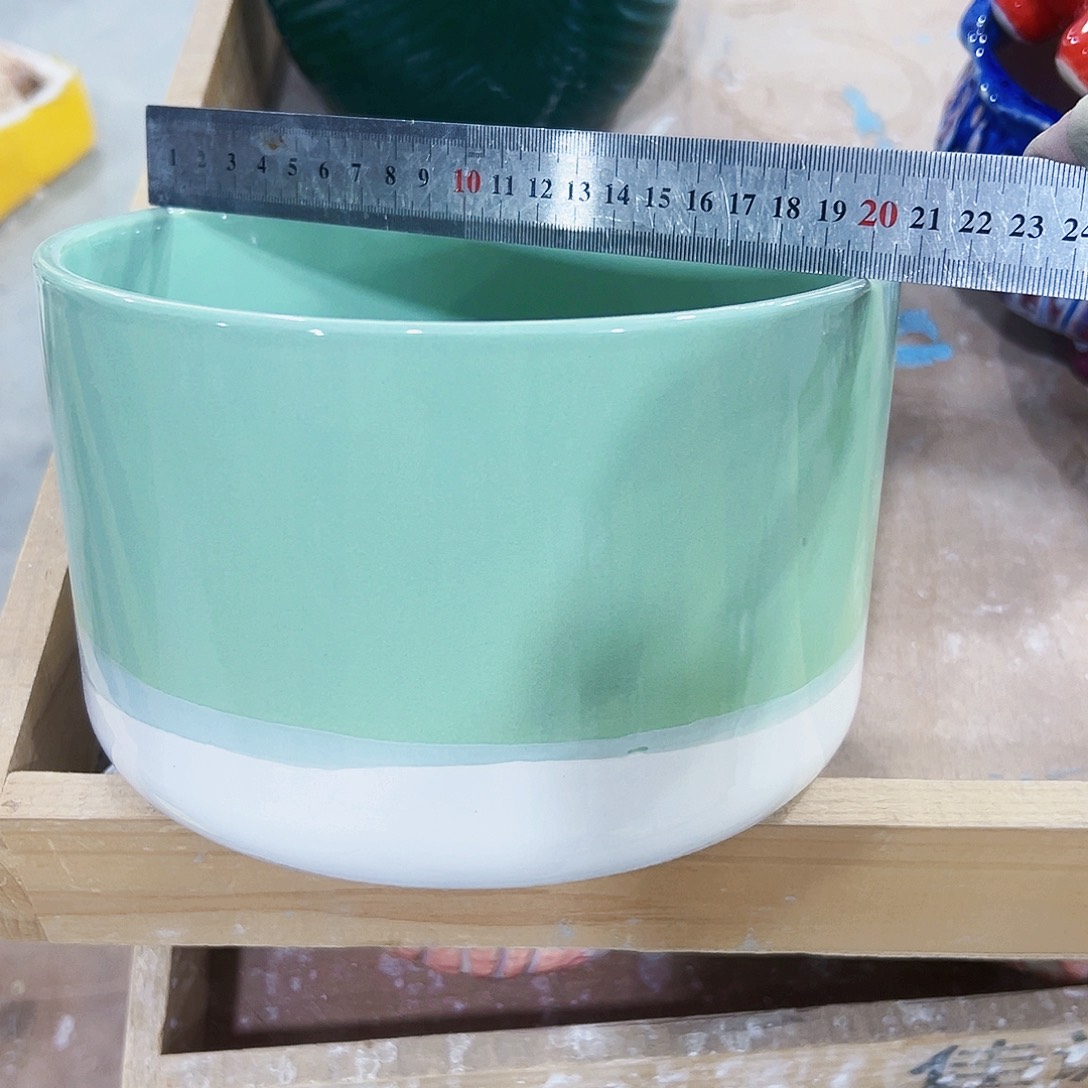 有孔，外贸尾单陶瓷花盆凑单10米包邮