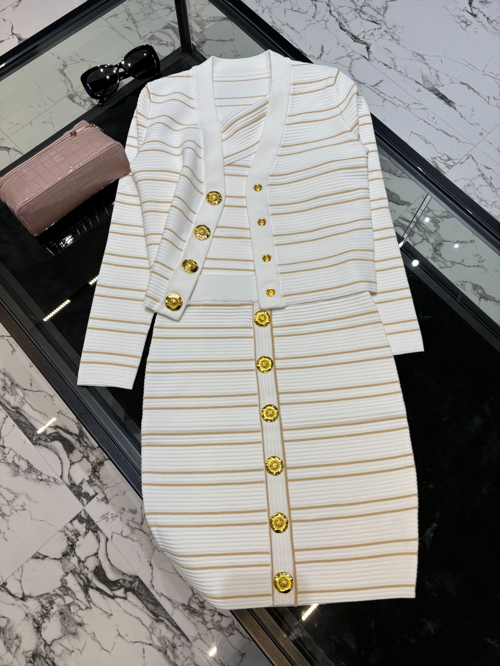 【婳霓】新款小香风轻奢时尚气质毛衣针织套装25135/25136/25117