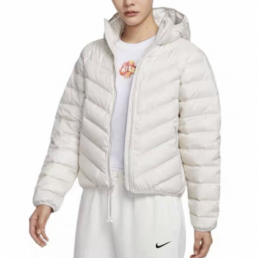NIKE/耐克女子经典简约运动时尚休闲羽绒服连帽外套HV5106072 #HN