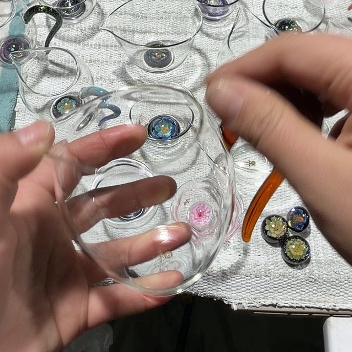 玻璃手工艺品玻璃茶器琥珀依然