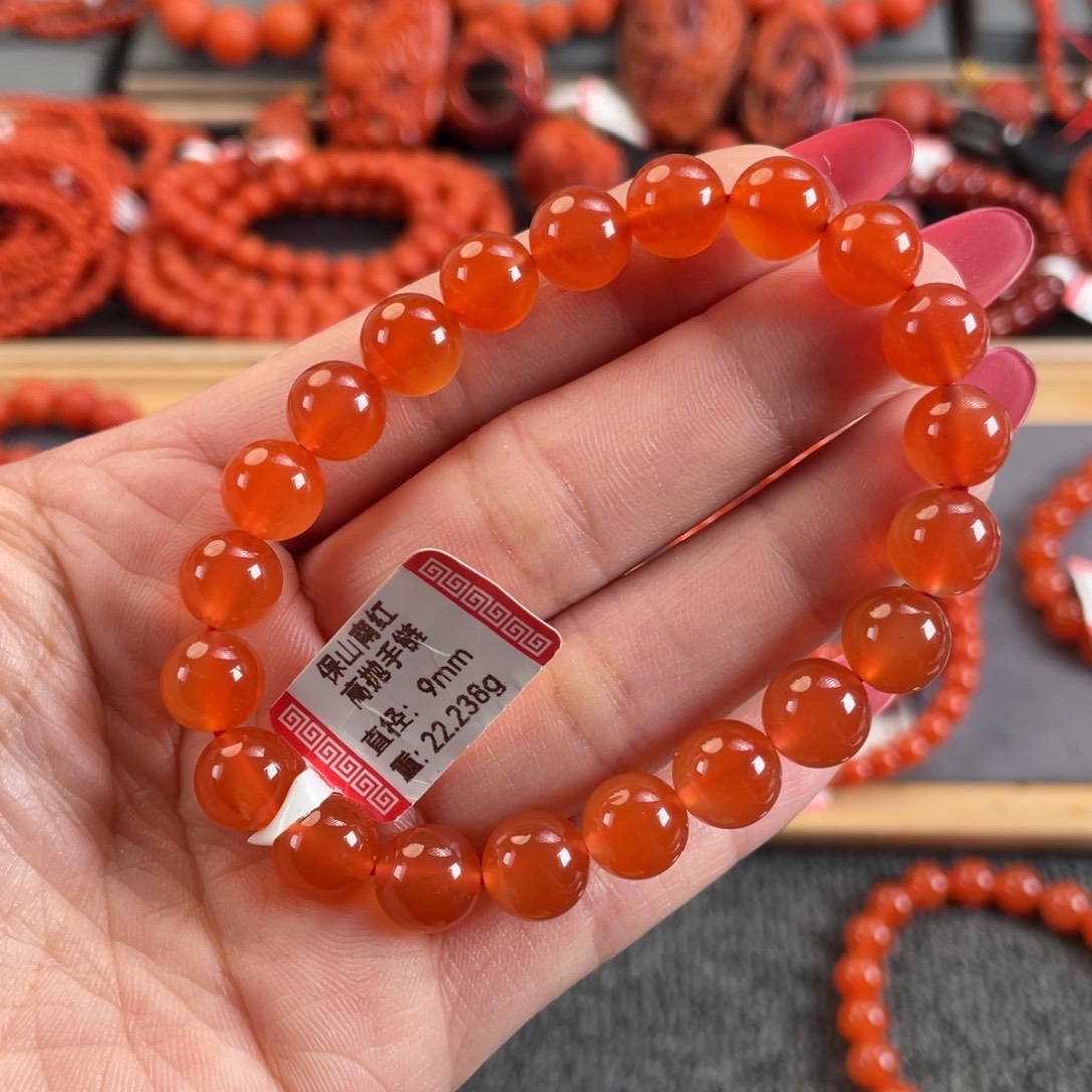 南红玛瑙未镶嵌9➕保山南红单圈
