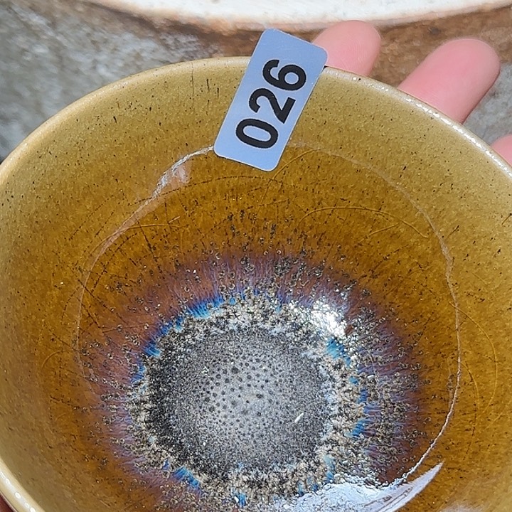 茶盏琢泥窑柴烧开窑