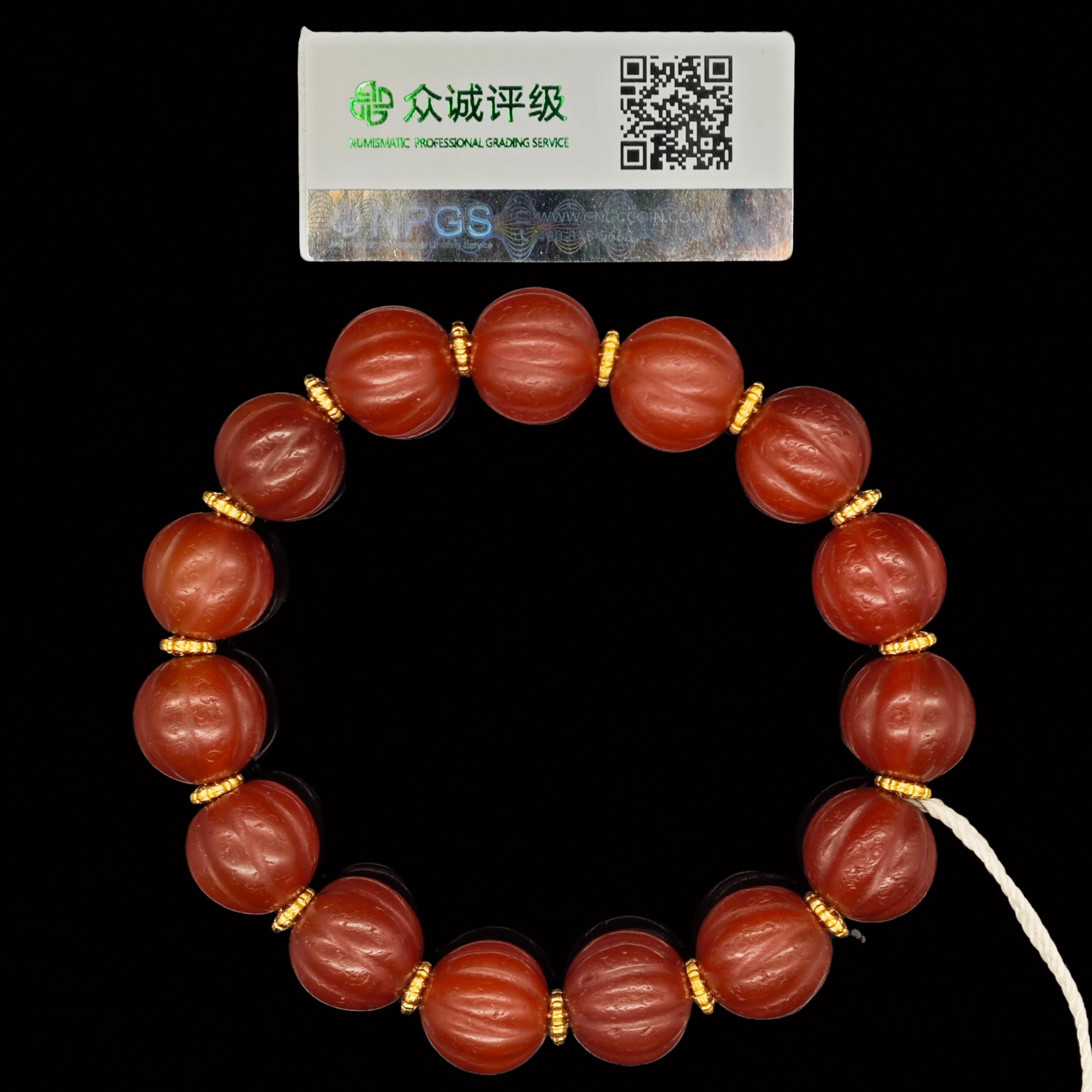 玛瑙瓜珠  手串        