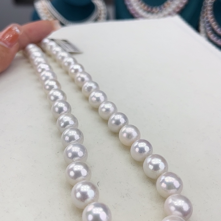 淡水珍珠颈饰银S925镶嵌10➕极光炫彩高品