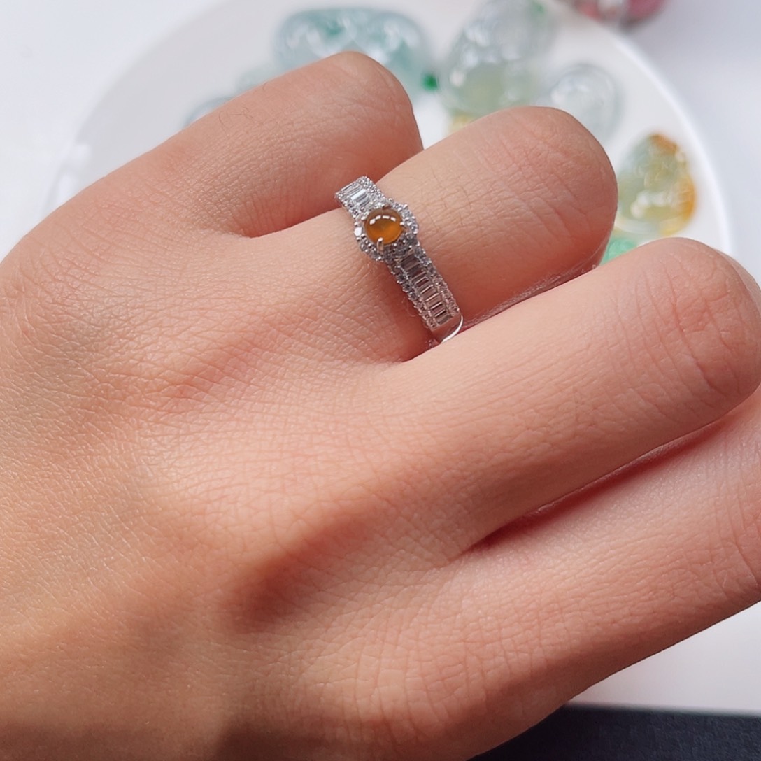 翡翠裸石纯天然A货缅甸翡翠925