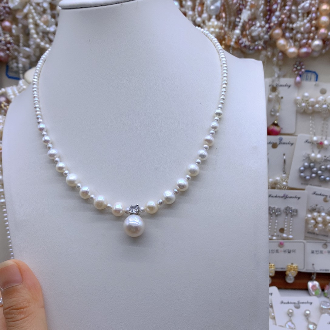 合金淡水珍珠吊坠姝*