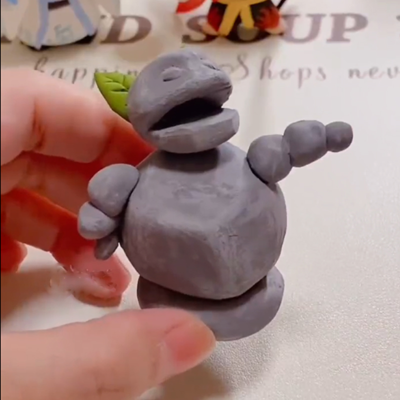 【新店促销】磁吸款石塑粘土diy石矶娘娘 小石矶黏土摆件哪吒周边