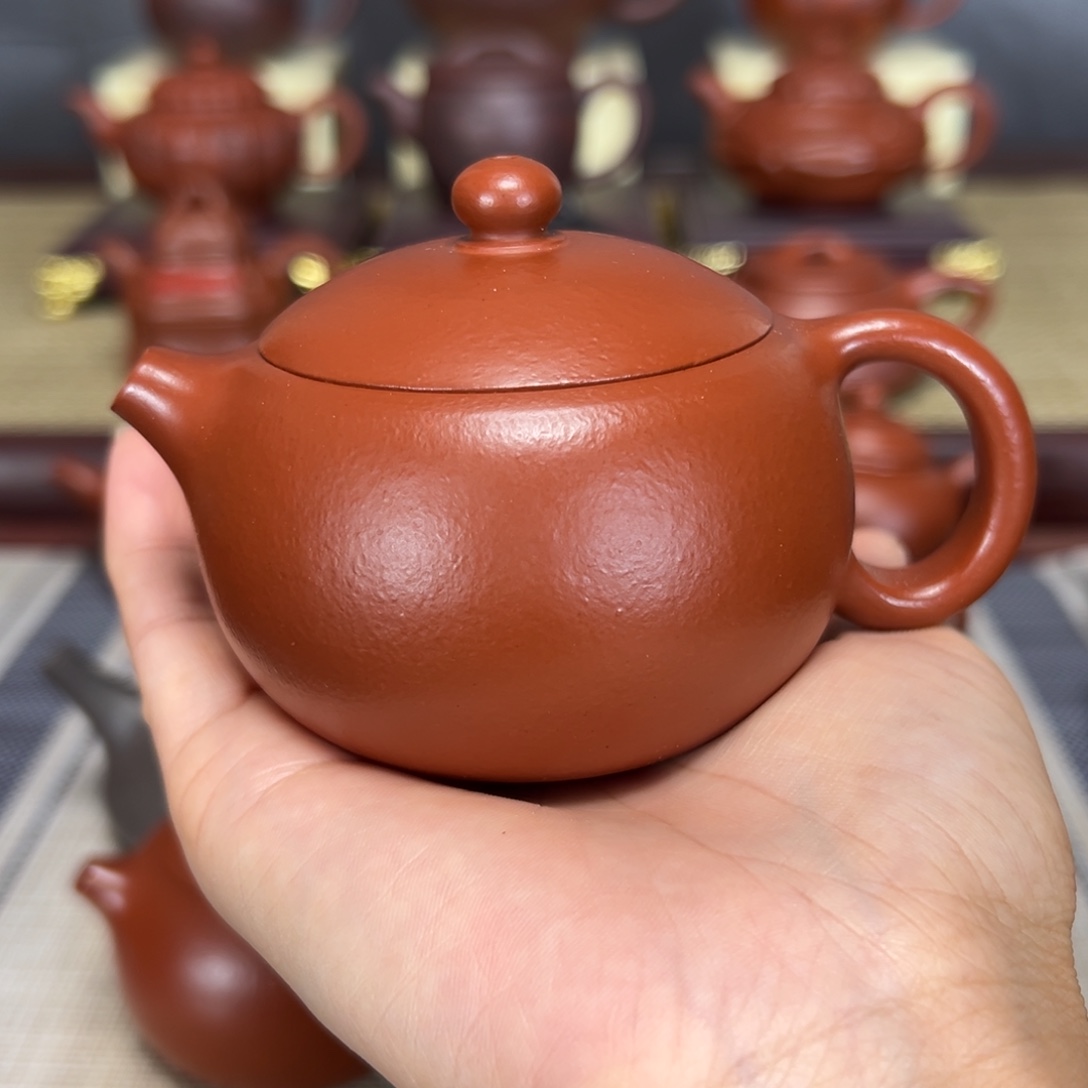 气***来茶壶紫砂140cc扁西施