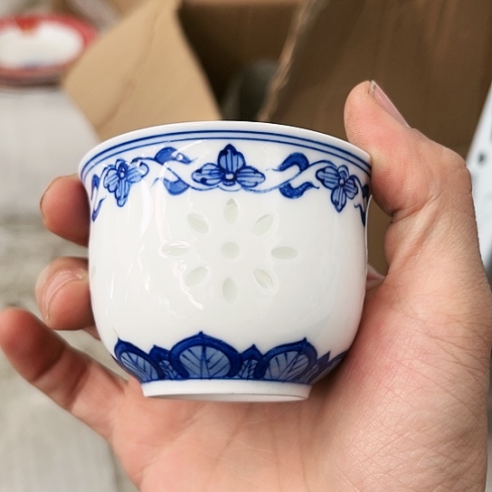 盘手绘杯两个陶瓷陶瓷