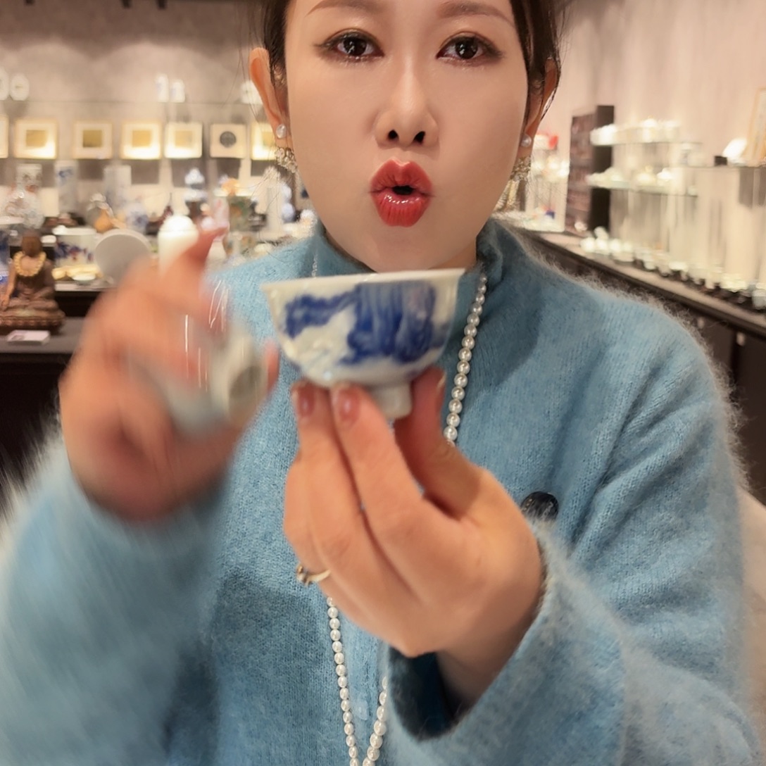 景德镇陶瓷手绘主人杯