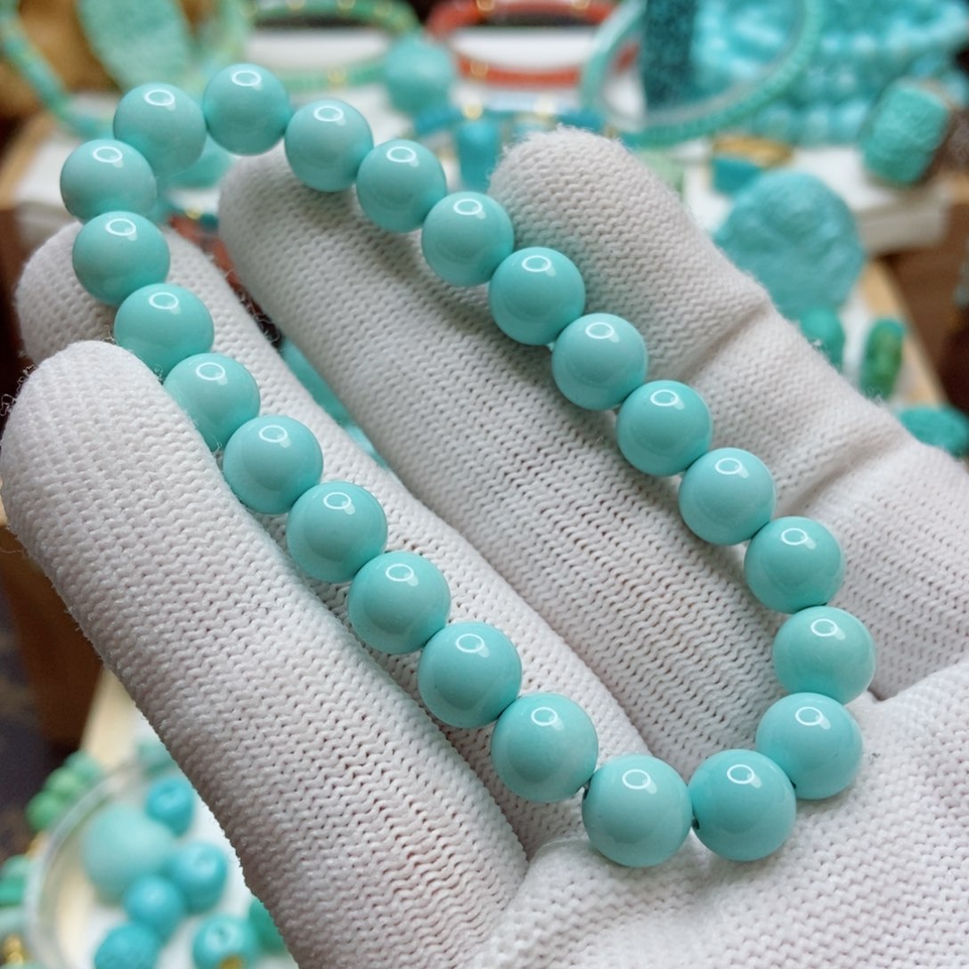 绿松石珠子未镶嵌