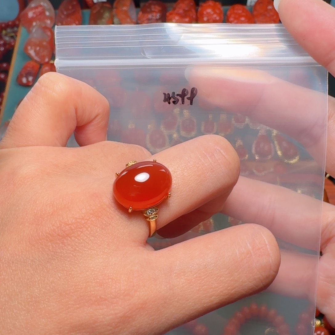 南红玛瑙南红银S925镶嵌