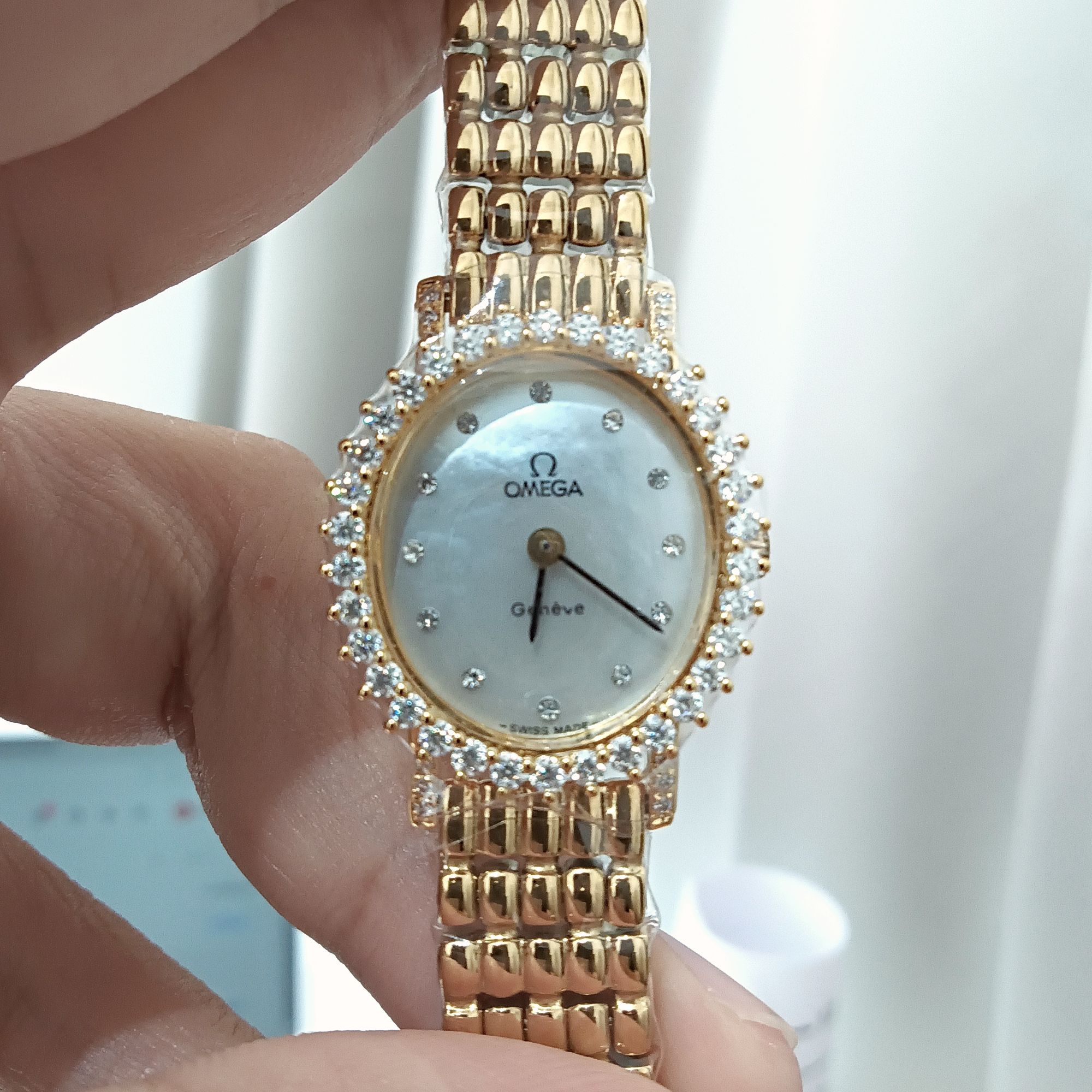 95新 Omega/欧米茄 95新 Omega 手动机械表后镶钻盘23/256108344