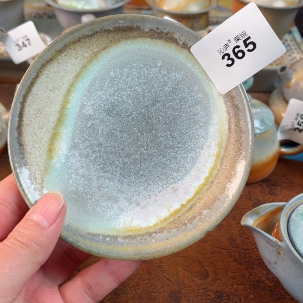 【闪购商品】春***在沁庐柴窑古法柴烧手工茶具