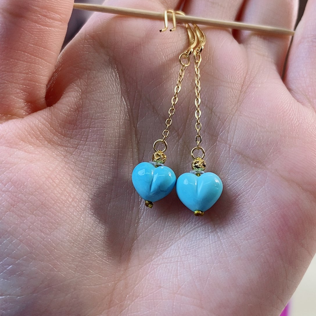 绿松石银S925镀金镶嵌珠宝奇石