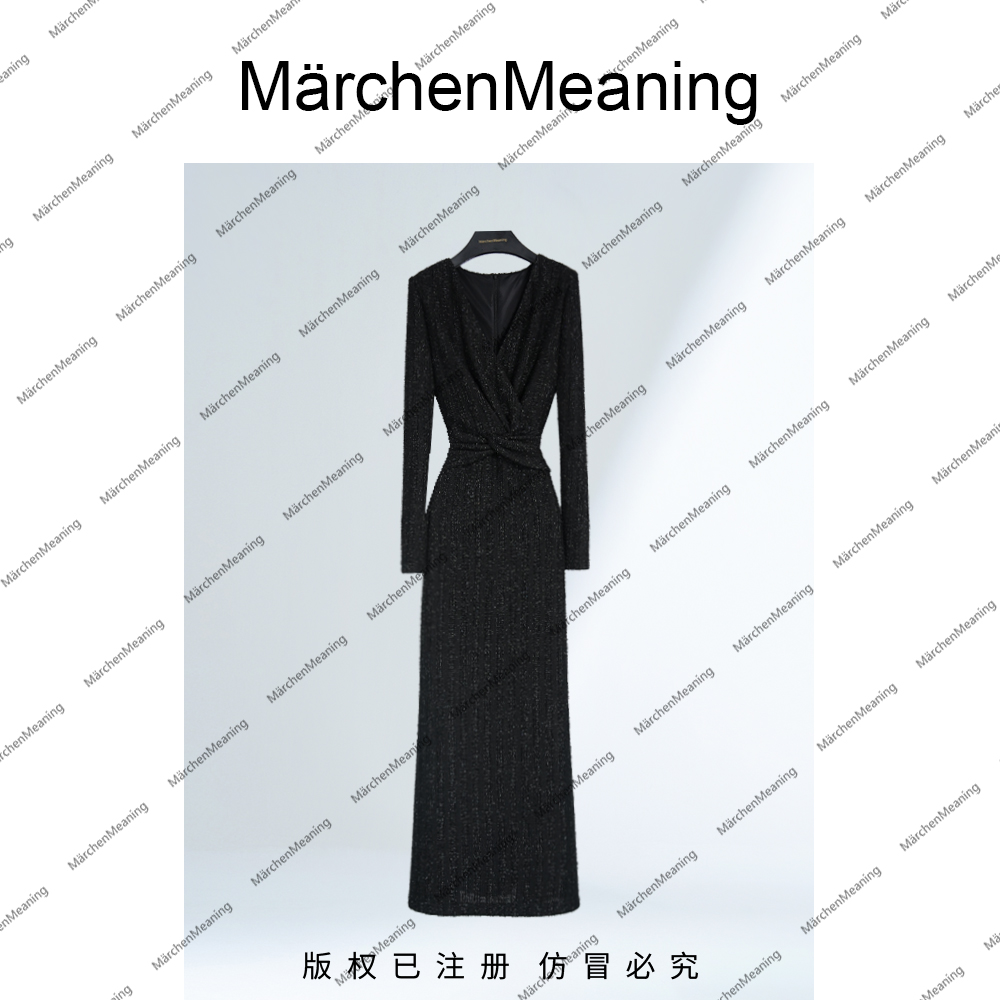 套头款连衣裙黑色莱赛尔背心裙设计师蕾丝名媛流苏静静15