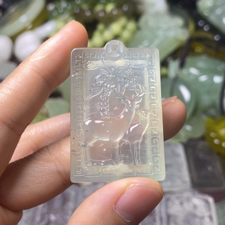 岫玉天然岫玉挂件未镶嵌