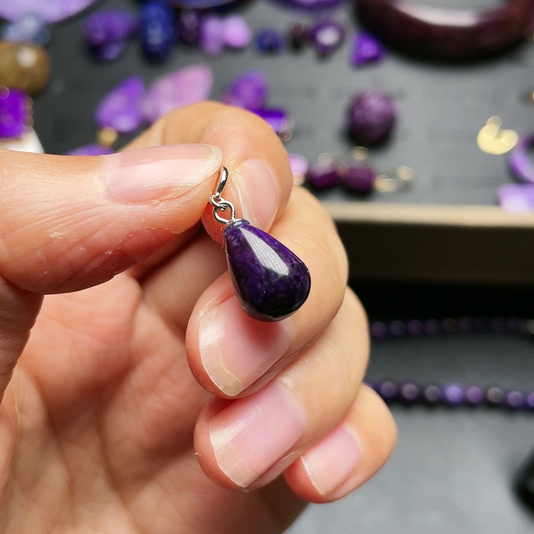 苏纪石（舒俱来）吊坠银S925镶嵌