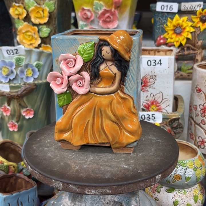 紫砂花盆粗陶材质多肉花盆