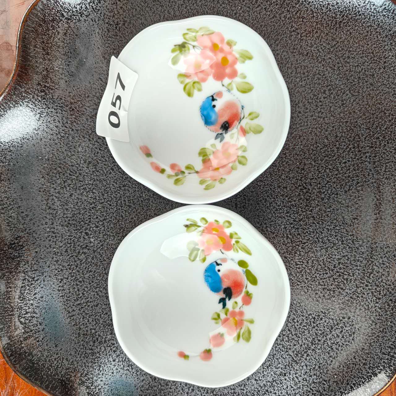 景德镇高温釉中彩-蘸料碟一对057