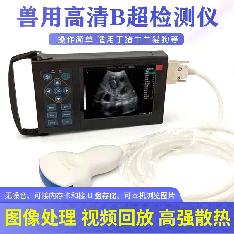 兽用B超机检测仪猪牛羊马狗猫测孕仪便携母猪超声波检测仪