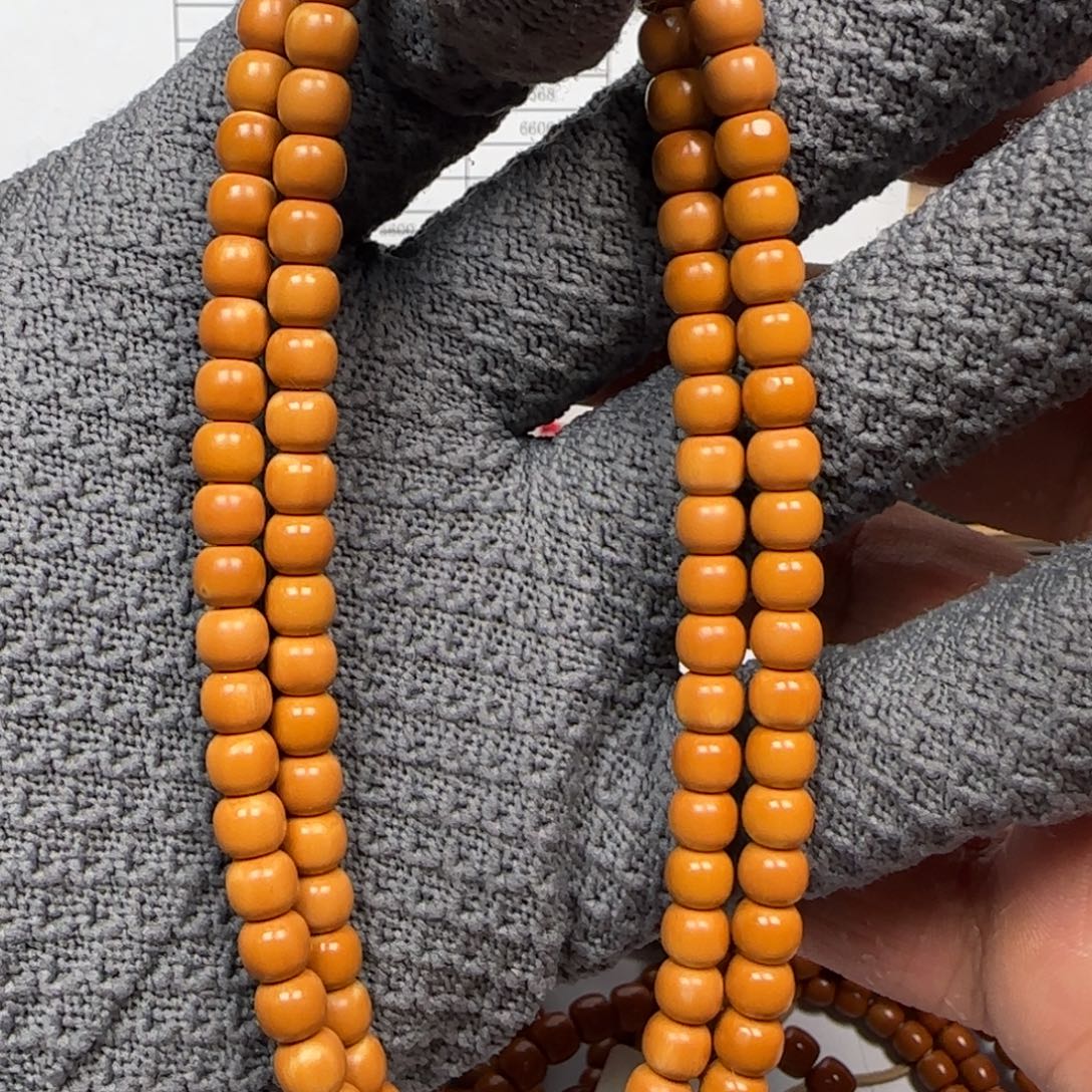 手串橄榄核老挝6.4mm老型108