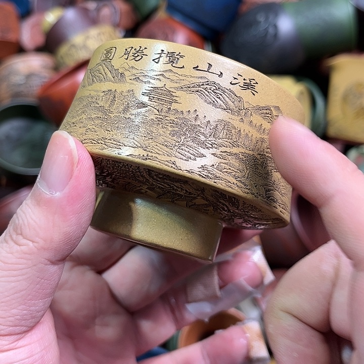 紫砂茶杯全手工紫砂主人杯