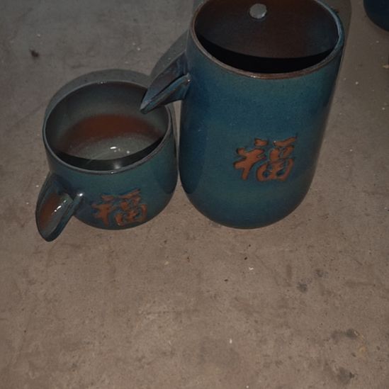 【闪购商品】福字流水两个瑕疵蓝色