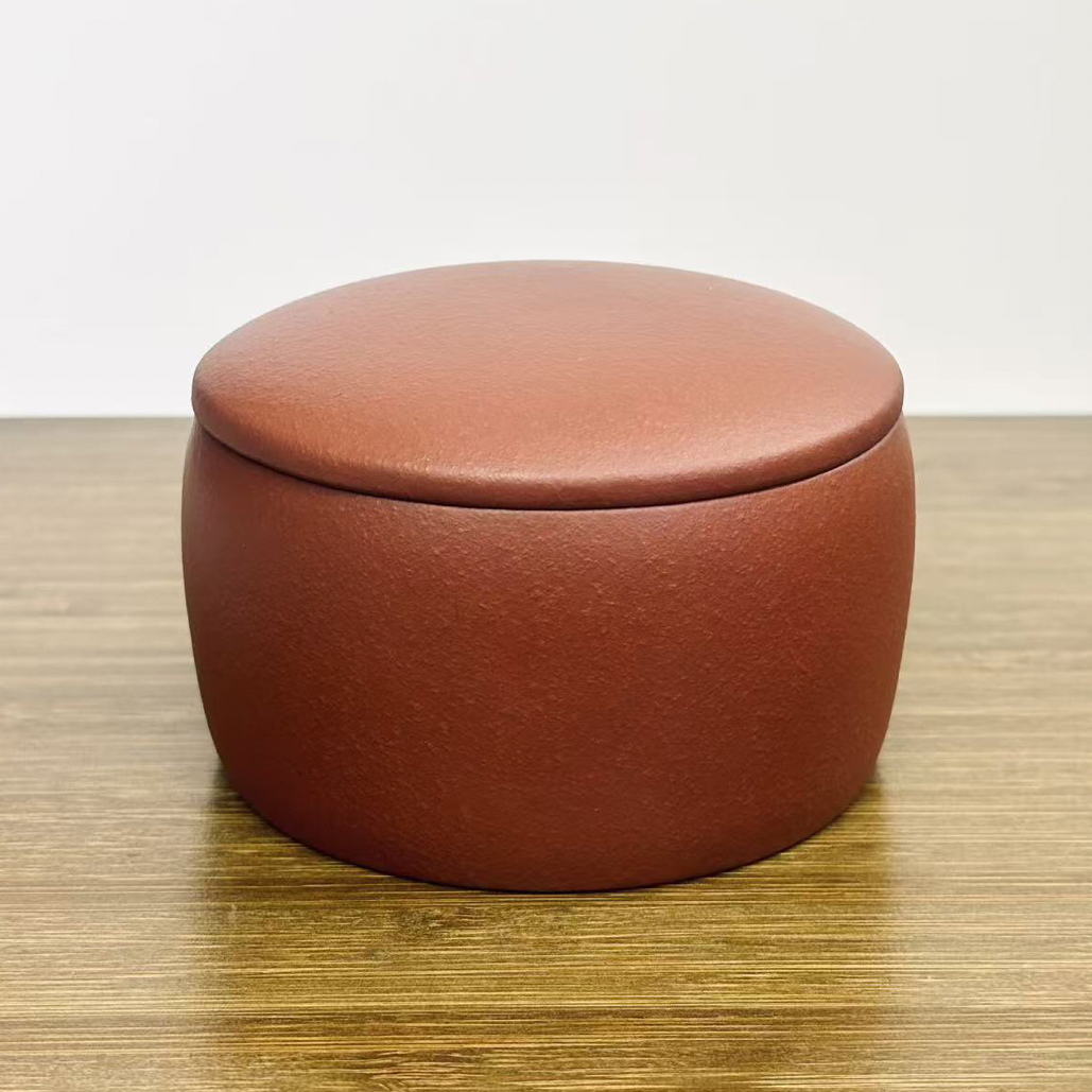 2两装龙血砂宜兴原矿紫砂茶叶罐