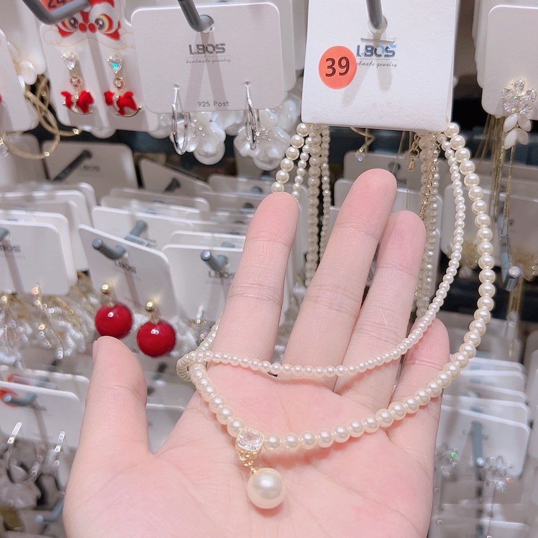 锆石纯铜合金耳环