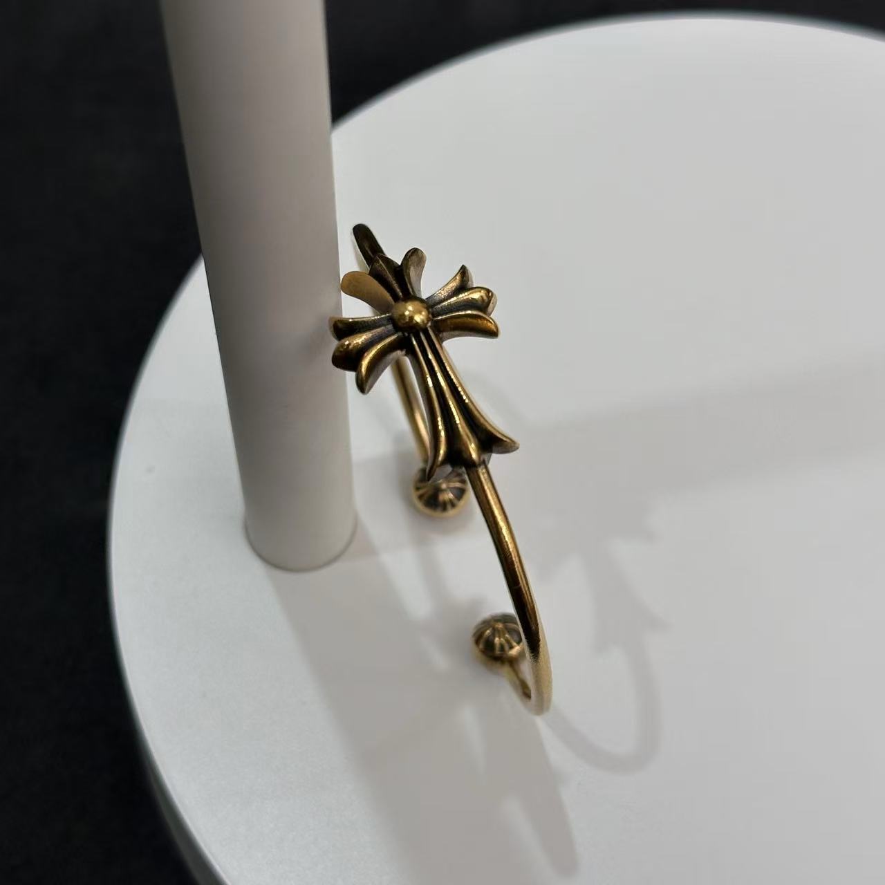 【足金999鸢尾花手镯】黑金手链#精品黑金工艺时尚百搭黑色