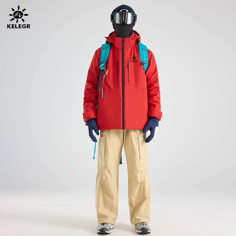 【凯家系列】男女情侣款冲锋棉服加厚保暖户外旅行登山防风防水外套