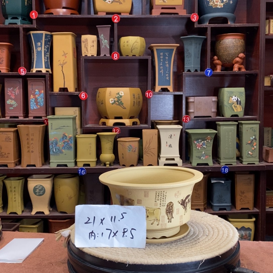 紫砂花盆紫砂花盆