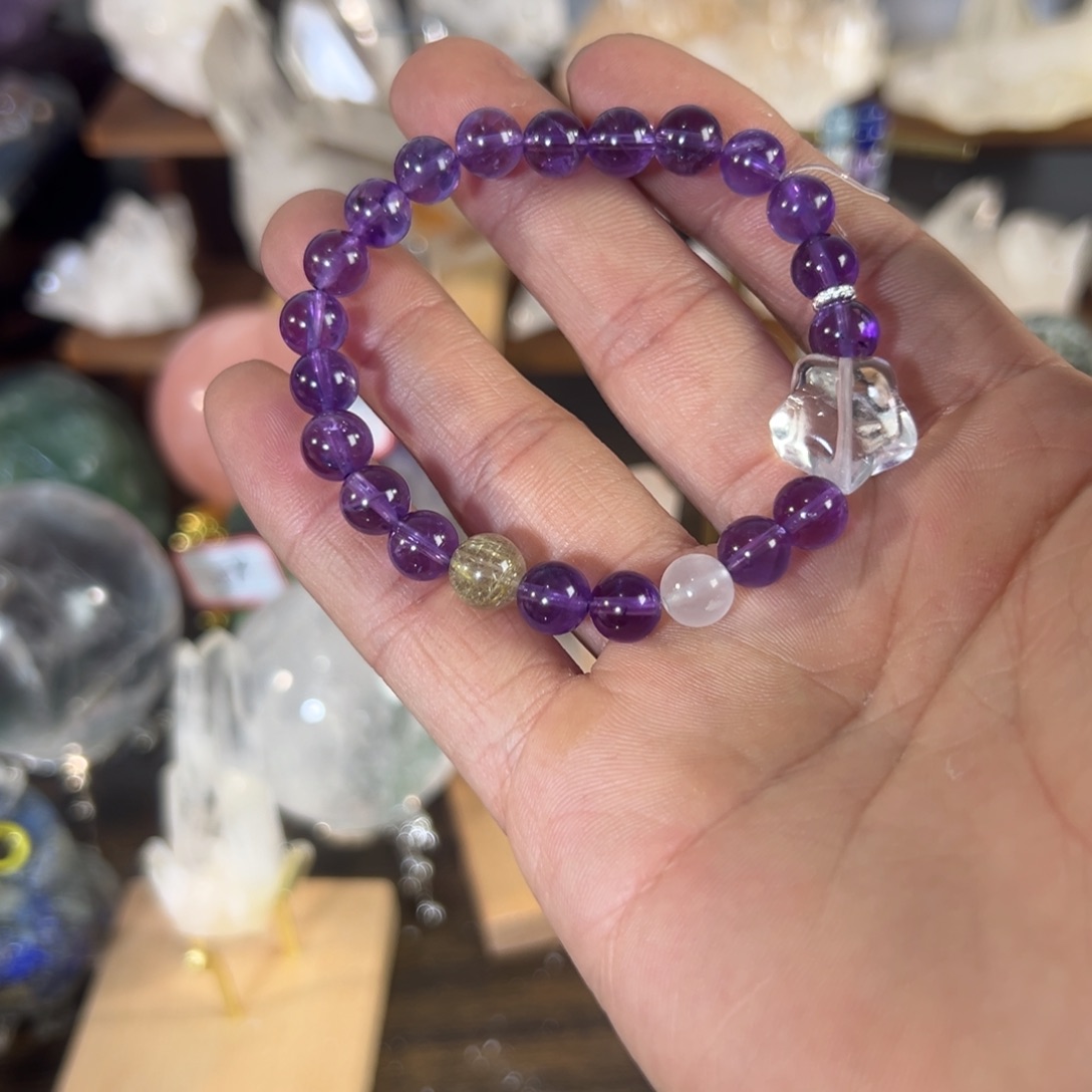 水晶天然水晶，默认微瑕未镶嵌