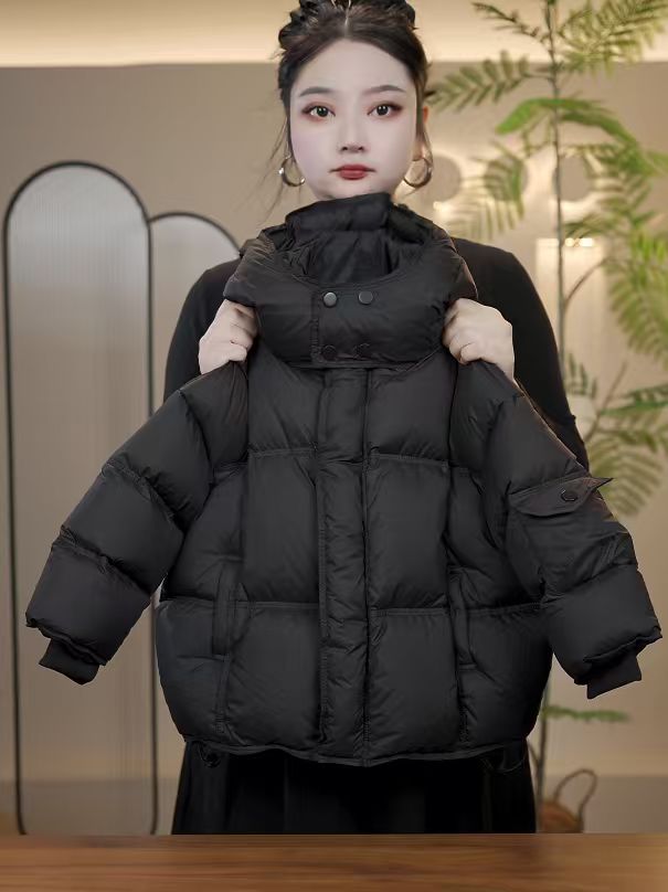 【现货】【栗子】男女童冬季双倍充绒量韩版保暖加厚纯色羽绒服8017