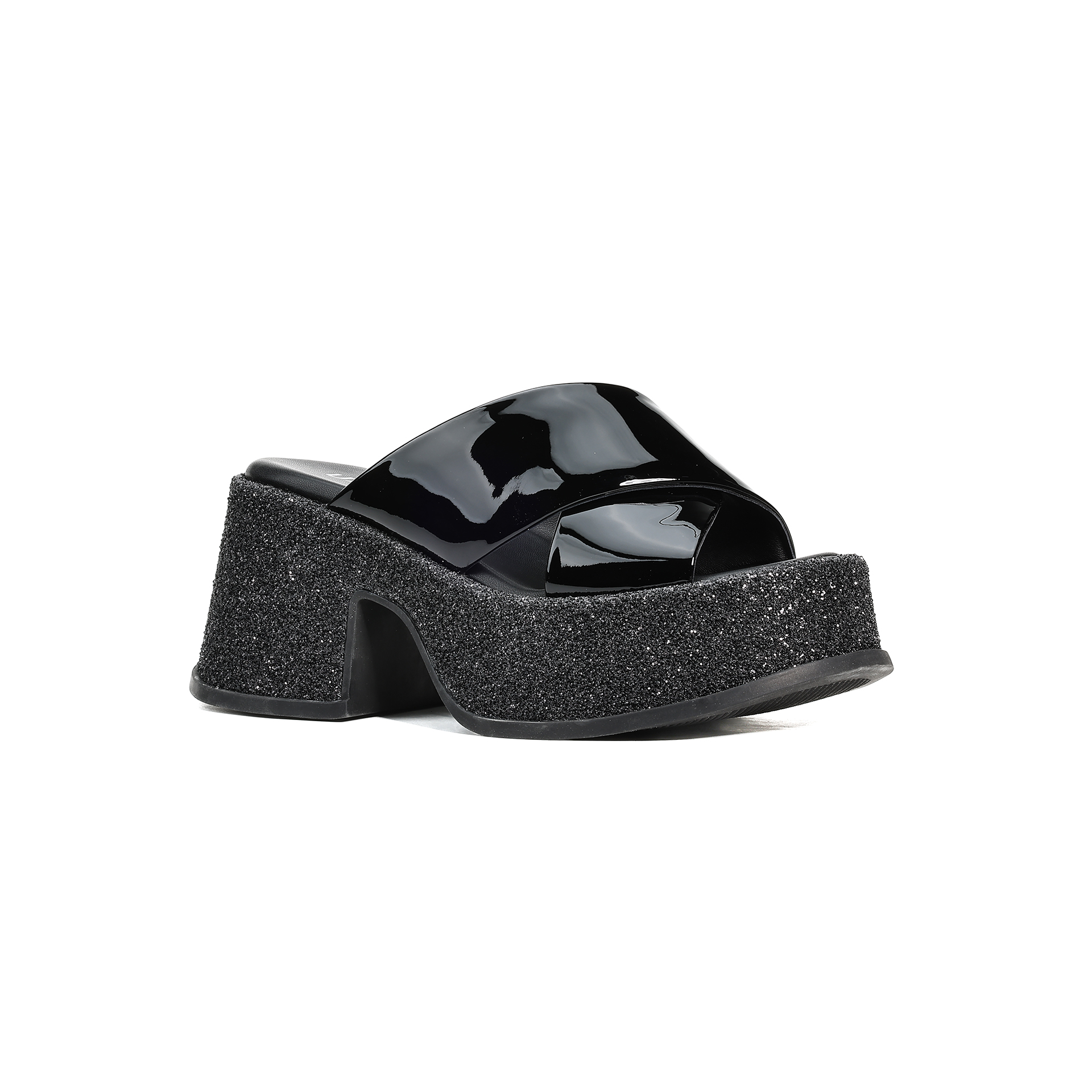 UANDI原创25年夏季新款简约时尚休闲百搭增高松糕厚底外穿拖鞋女