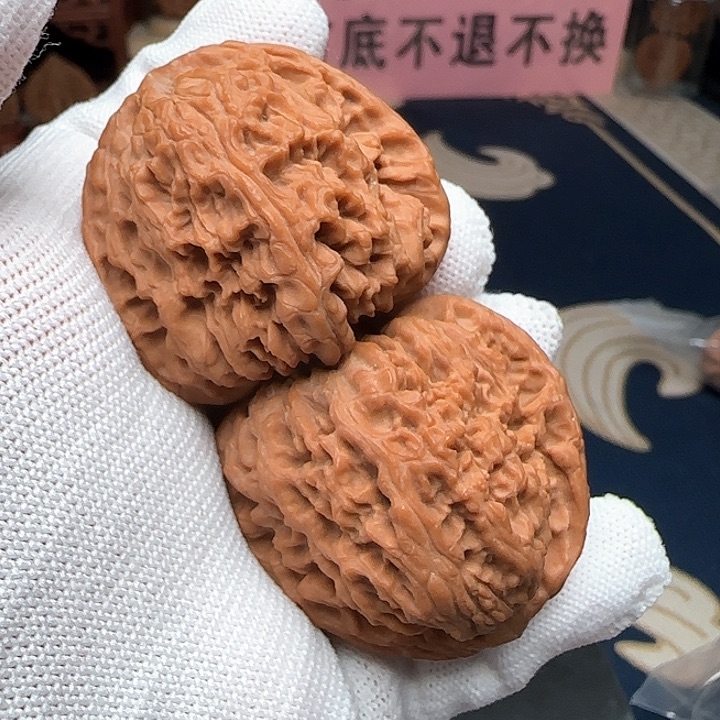 文玩核桃吊坠赵喜满南疆石43➕