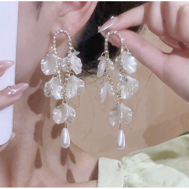 合金耳饰 新款国风水滴耳环