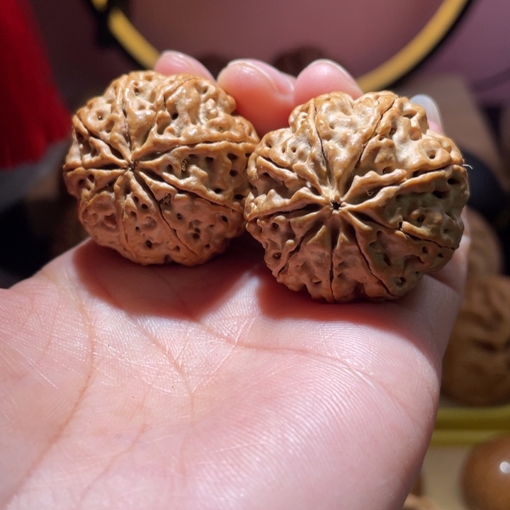 桃核把件九瓣金刚菩提