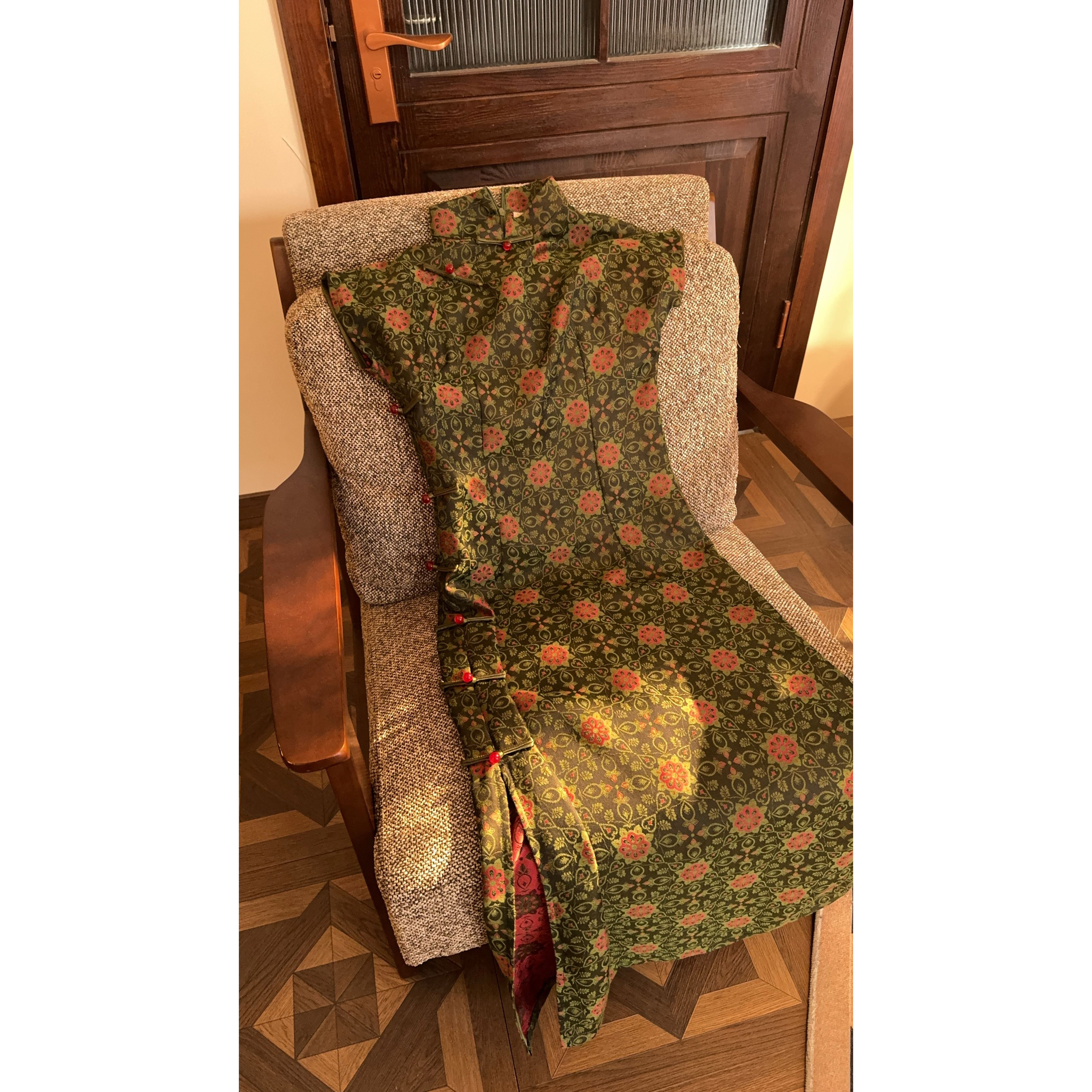 【A061】2025复古文艺减龄修身显白日常款旗袍125CM