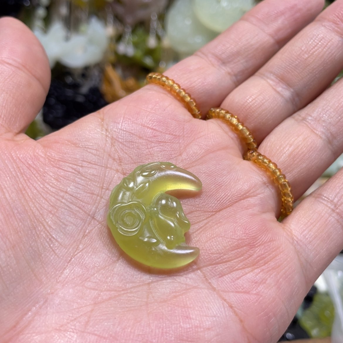 【闪购商品】岫玉颈饰未镶嵌45吊坠