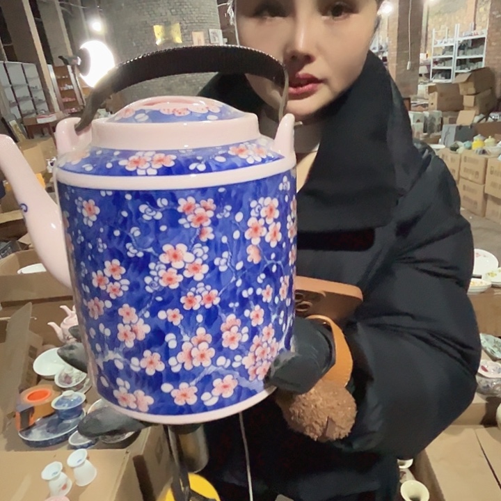 其他瓷景德镇高温瓷提梁壶57