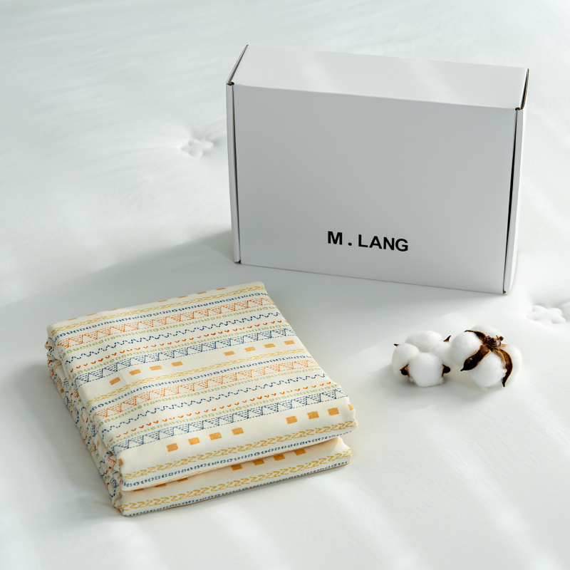 【京会社】纯棉老粗布床单230*250cm 几何米娅