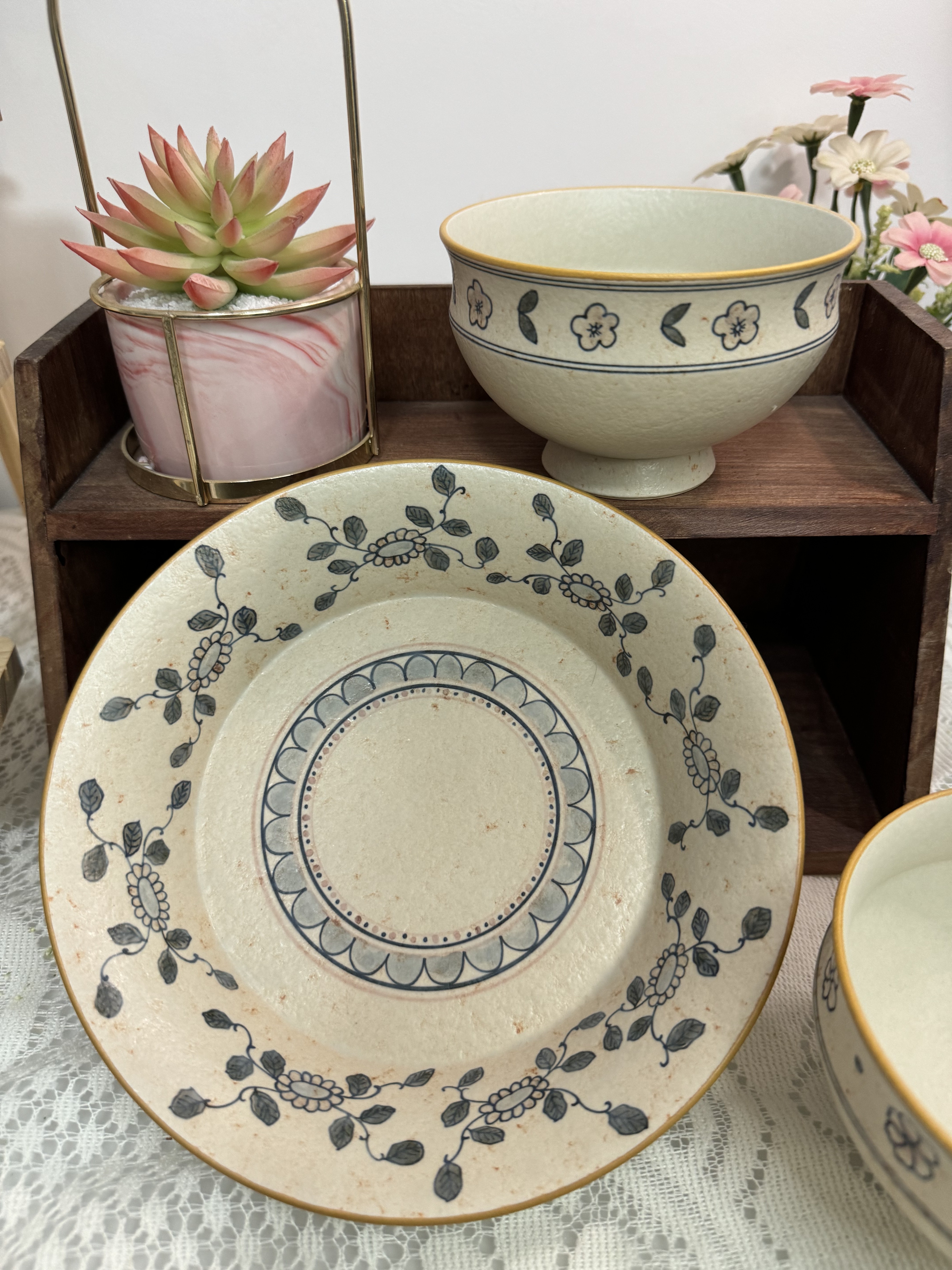 汐月堂，大米饭碗。盘子～