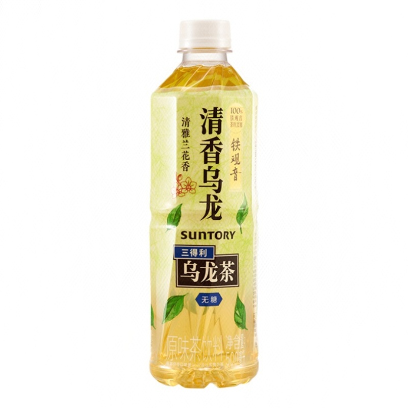 三得利清香乌龙无糖茶饮料 500mL