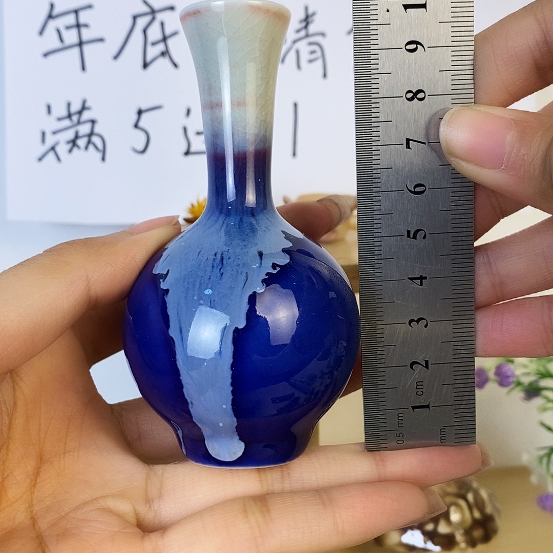 摆件景德镇高温陶瓷小花瓶